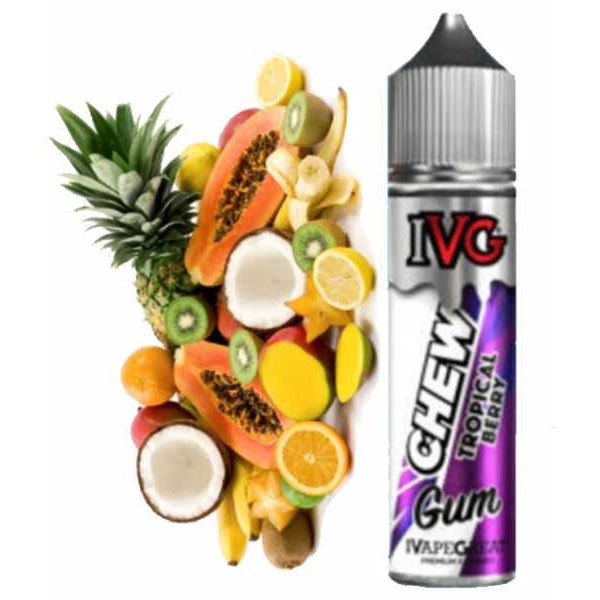 Fruchtiger Kaugummi Tropical Berry Chew Gum I VG 50 in 60ml Flasche