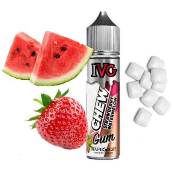 Erdbeere Wassermelone Kaugummi Strawberry Watermelon Chew Gum  I VG 50 in 60ml Flasche
