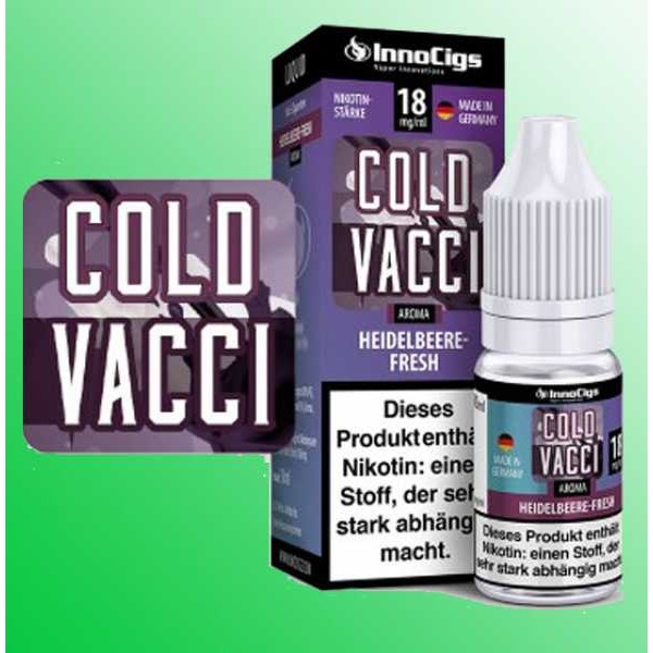 Heidelbeere Minze Cold Vacci Innocigs 10ml Liquid Flüssigkeit