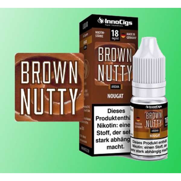 Nougat Nüsse Schokolade Brown Nutty Innocigs 10ml Liquid Flüssigkeit