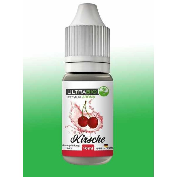 Kirsche U.Bio Liquid 10ml fruchtig süß 0, 3, 6 oder 12mg Nikotin