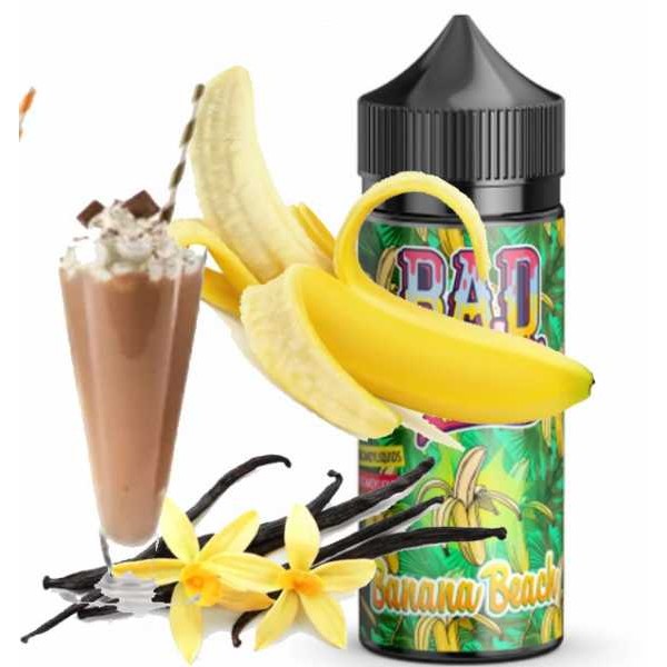 Bananenmilchshake Vanille Eis Koolada Banana Beach Bad Candy Aroma 20ml in 120ml Flasche