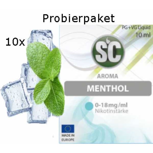 Menthol Frucht SC Liquid Probierpaket 10 x 10ml