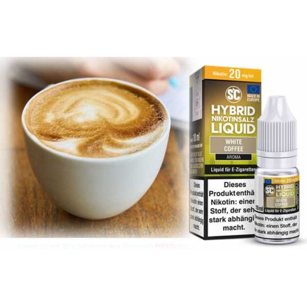White Coffee Weißer Kaffee Milch Nikotinsalz Hybrid SC Liquid 20mg 10ml​