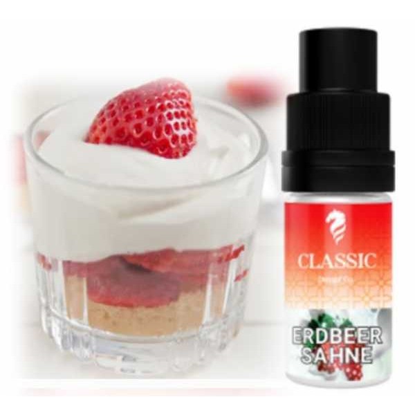 Cremig süße Erdbeeren Sahne Classic Dampf 10ml Aroma