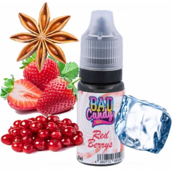 Rote Beeren Minze Anis Red Berrys Bad Candy Aroma 10ml