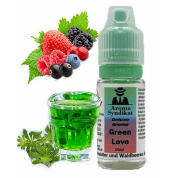 Green Love (Waldbeeren mit Waldmeister) Aroma 10ml von Syndikat Aroma 5 bis 10%