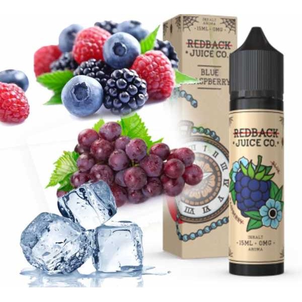 Kühle Beeren Trauben Blue Raspberry Liquid Aroma 15ml in 60ml Redback Juice Co.