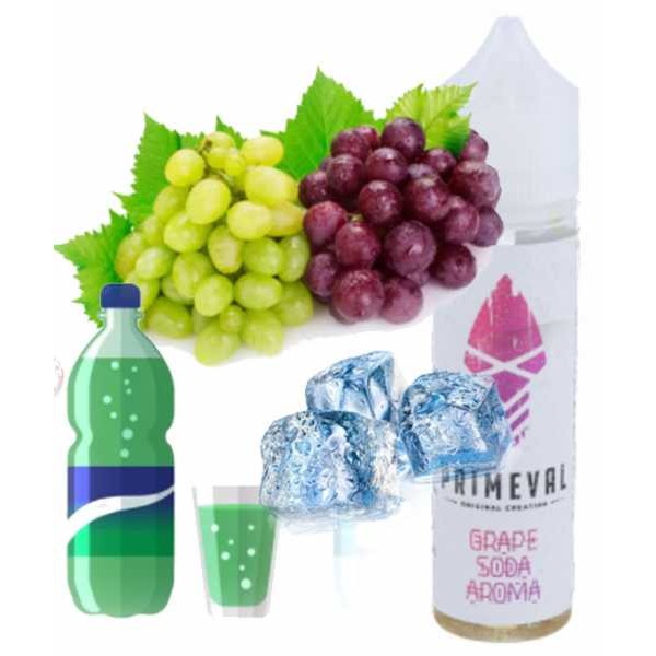 Kühle Trauben Limonade Grape Soda Primeval Aroma 12ml in 60ml Flasche
