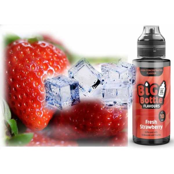 Fresh Strawberry Big Bottle Erdbeeren Frische 10ml Liquid Aroma in 120 ml Flasche