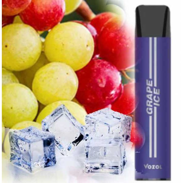 Grape Ice Kalte Weintrauben Vozol Bar 500 Einweg Zigarette NicSalt 20mg