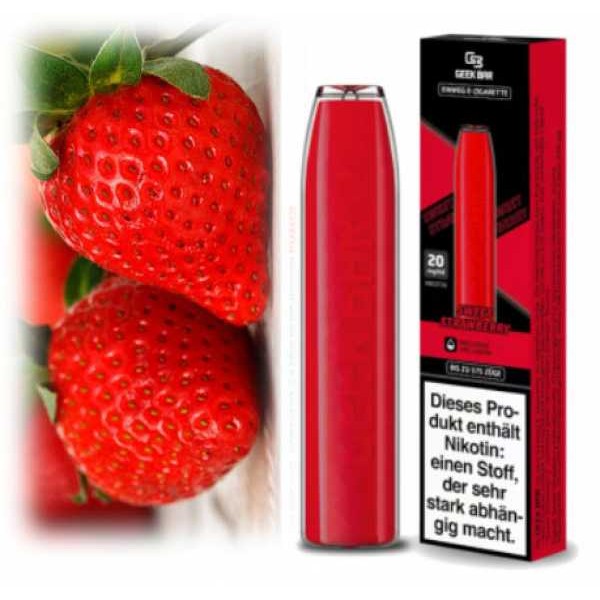 GeekBar Sweet Strawberry Erdbeeren Einweg E-Zigarette NicSalt 20mg