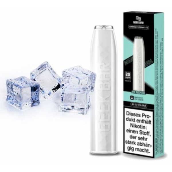 GeekBar Menthol erfrischende Kühle Einweg E-Zigarette NicSalt 20mg
