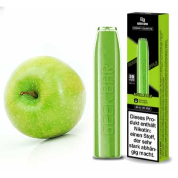 GeekBar Sour Apple Saurer Apfel Einweg E-Zigarette NicSalt 20mg
