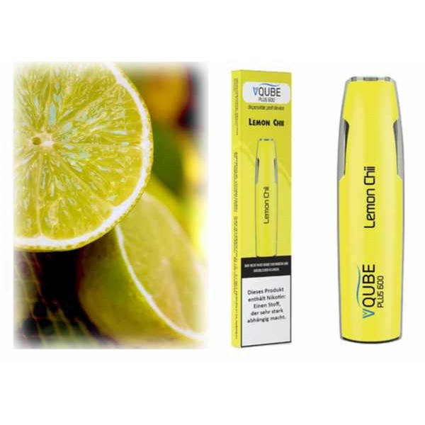 Lemon Chii Zitrone Vqube Plus 600 Einweg E-Zigarette Hybrid Nicotin Salz