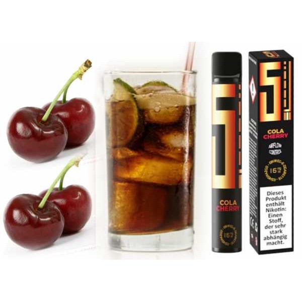 Cola Cherry 5EL Cola Cherry Einweg E-Zigarette 16mg 0mg Shisha