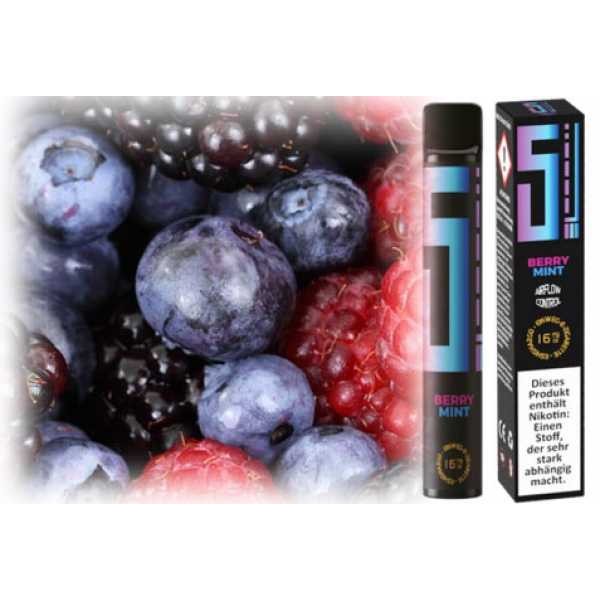 Berry Mint 5EL Beeren Minze Einweg E-Zigarette 16mg 0mg Shisha