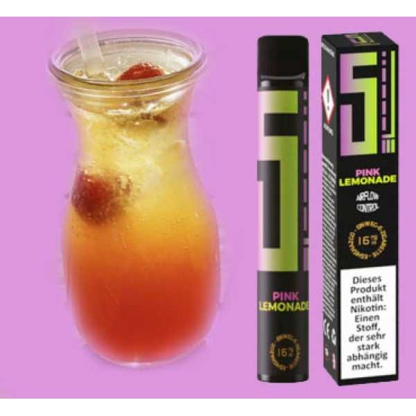 Pink Lemonade 5EL Frucht Limonade Einweg E-Zigarette 16mg 0mg Shisha
