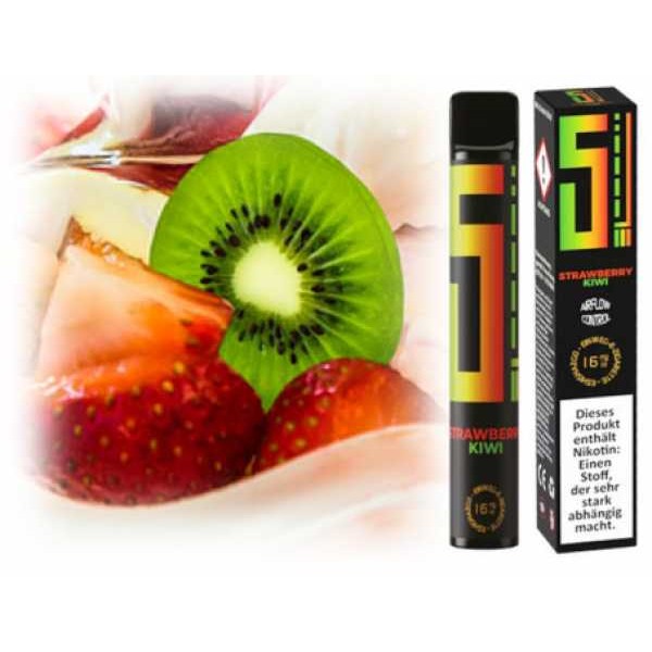 Strawberry Kiwi 5EL Erdbeeren Kiwi Einweg E-Zigarette 16mg 0mg Shisha