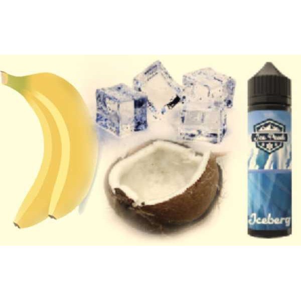 Iceberg Kokosnuss Limette Banane Koolada Ice Peak Shake und Vape Liquid 40ml in 60ml Flasche