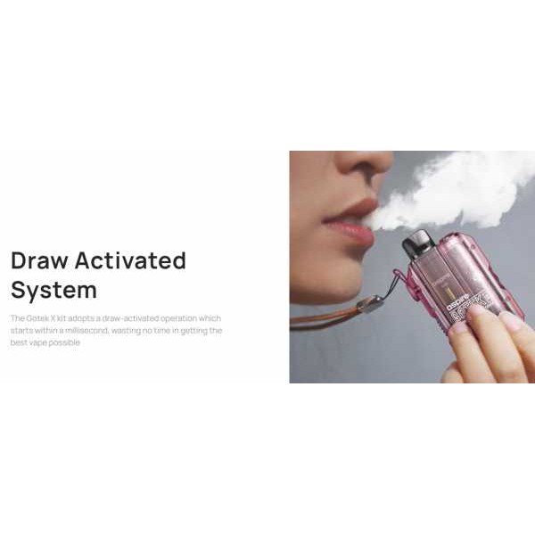 GoTek X Pod E-Zigaretten automatische Zugaktivierung Aspire